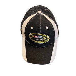NASCAR Sprint Cup Series Hat Black White Adjustable Cap NWOT